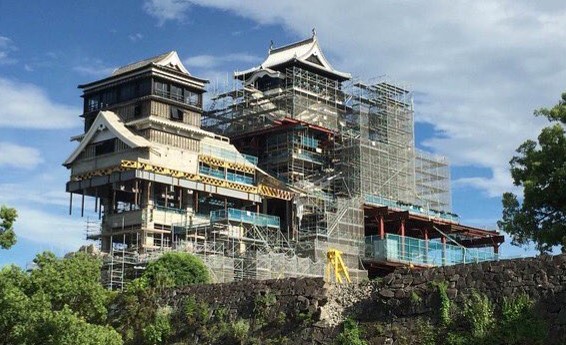 工事中の熊本城
